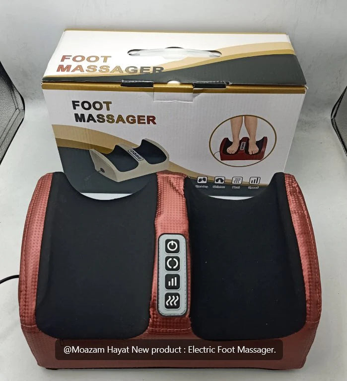 Electric Foot Massager – 3-in-1 Relaxation with Heat, Vibration & Kneading 🦶✨